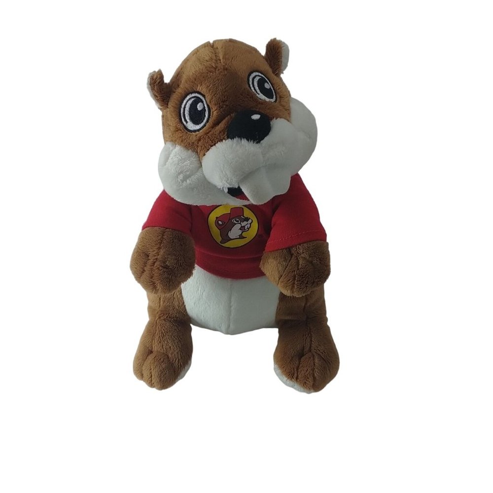 Jaag Buc-ees Beaver Red Shirt W/Logo Plush 10" Stuffed Animal
